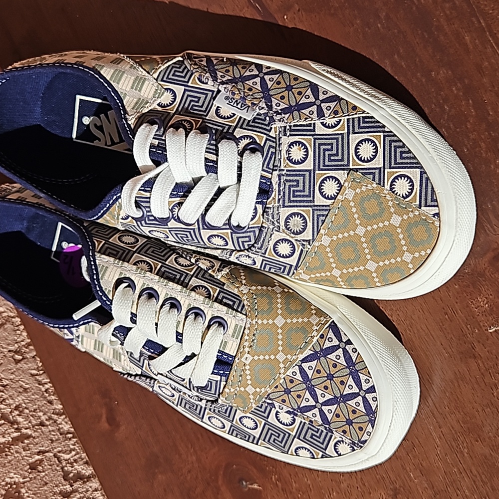 Vans authentic Patchwork Unisex sneakers tennis shoes size M6.5 /Wo'n 8 - Picture 5 of 14